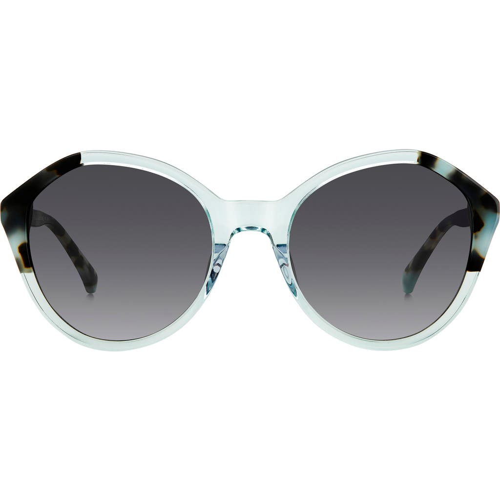 Kate Spade Jezebel 54mm Gradient Round Sunglasses In Blue/grey Shaded