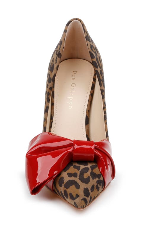 Shop Dee Ocleppo Dehli Ii Pointed Toe Pump In Natural Leopard