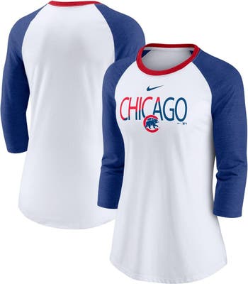 Lids Chicago Cubs Nike Women's City Connect Tri-Blend Tank Top