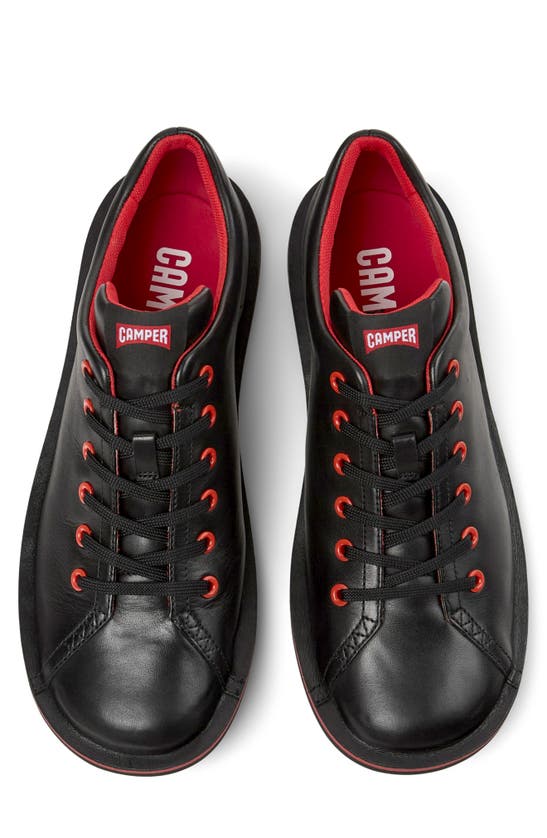 Camper Beetle Derby Shoes In Black