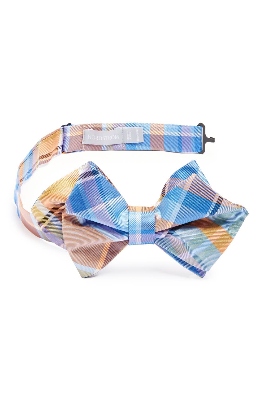 Nordstrom Plaid Silk Pointed Bow Tie (Big Boys) Nordstrom