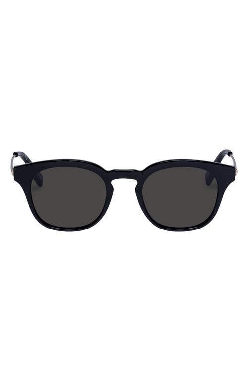 Trasher 50mm Square Sunglasses in Black