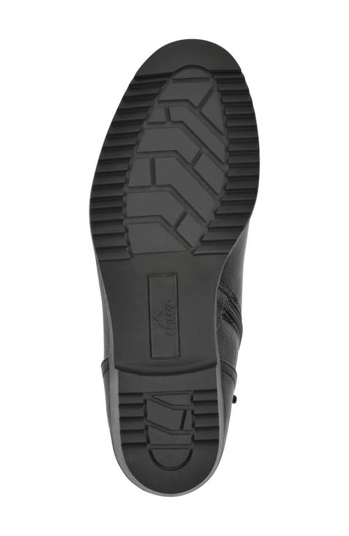 Cliffs By White Mountain Durbon Womens Faux Leather Round Toe Ankle Boots In Black Smooth