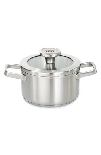 Berghoff Leo Graphite 1.7-quart Covered Stockpot In Grey
