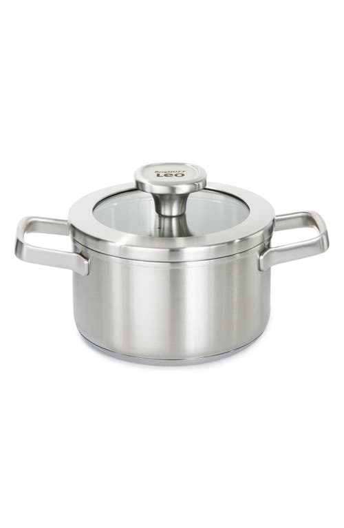 Berghoff Leo Graphite 1.7-quart Covered Stockpot In Grey
