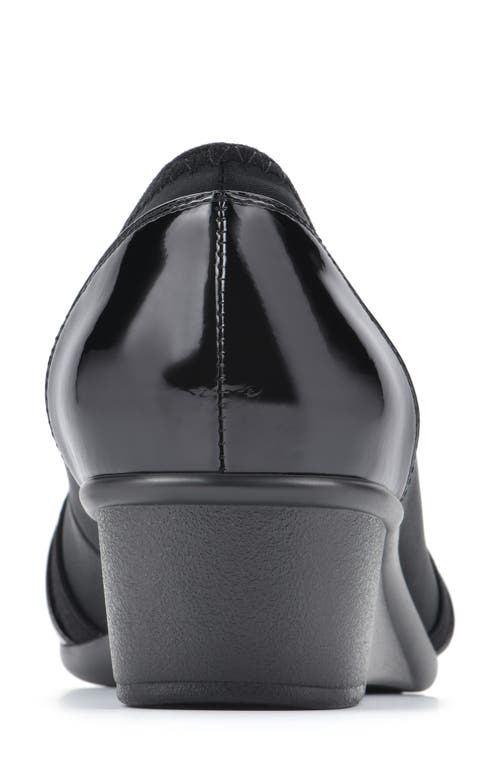 Cliffs By White Mountain Bowie Wedge Pump In Black/nylon