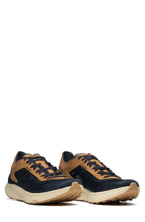 Salomon Pulsar Trail Running Shoe In Drk Spphr/rubber/vnla Ice