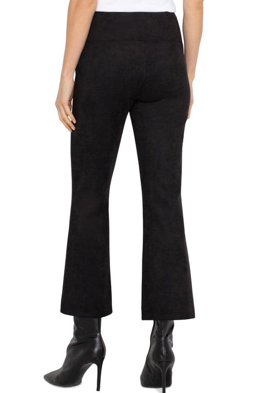 Shop Liverpool Pearl Crop Flare Pants In Black