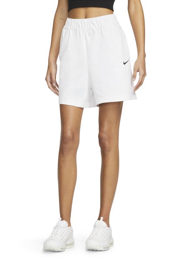 Nike Sportswear Women's Jersey Shorts In White/ Black