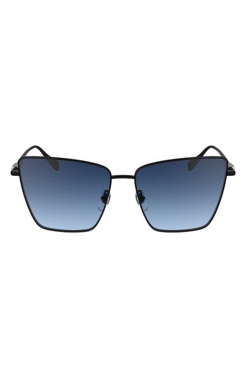 Longchamp 55mm Gradient Square Sunglasses in Black at Nordstrom