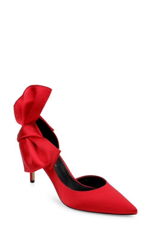 Shop Dee Ocleppo Belmont Half D'orsay Pump In Red Satin