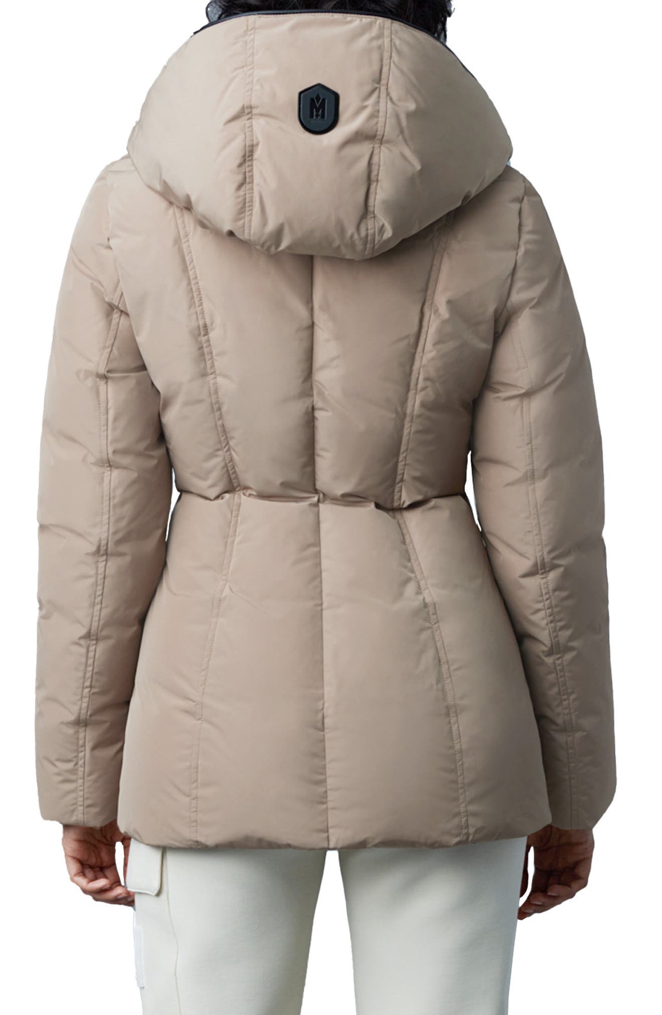 ivory puffer coat