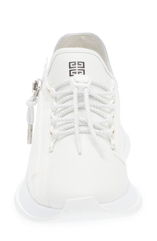 Shop Givenchy Spectre Zip Sneaker In White/black