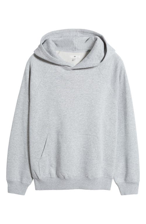 Bp. Oversize Raglan Hoodie In Grey Soft Heather
