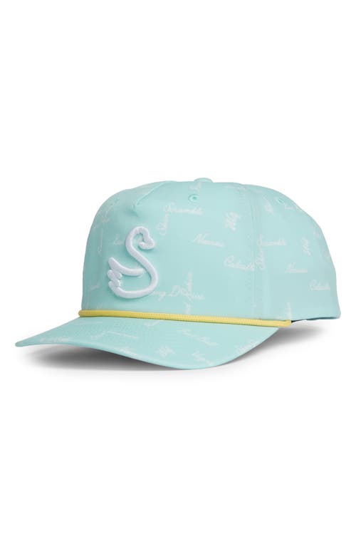 Larsen Baseball Cap in Aqua