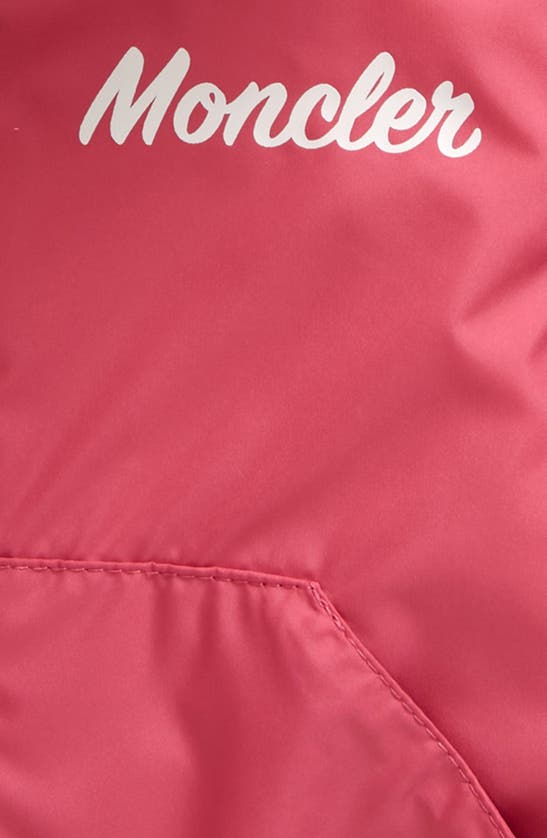 Shop Moncler Kids' Evanthe Hooded Jacket In Ibis Rose