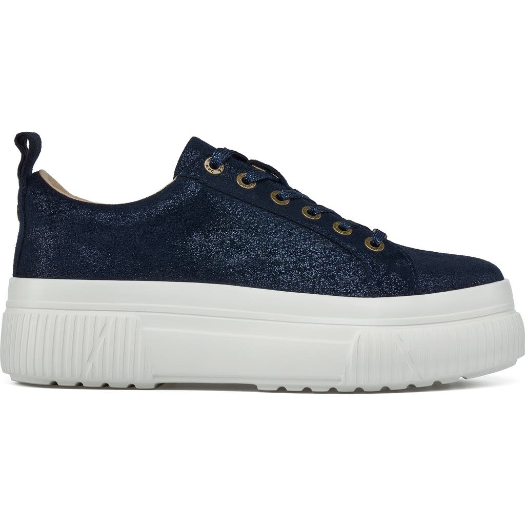 Jslides Footwear West Sneaker In Metallic Navy