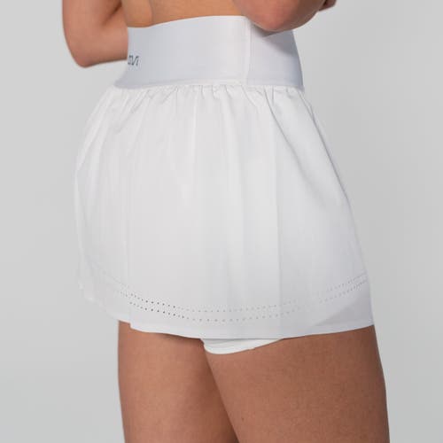 Avi Cross-court Skirt In Club White