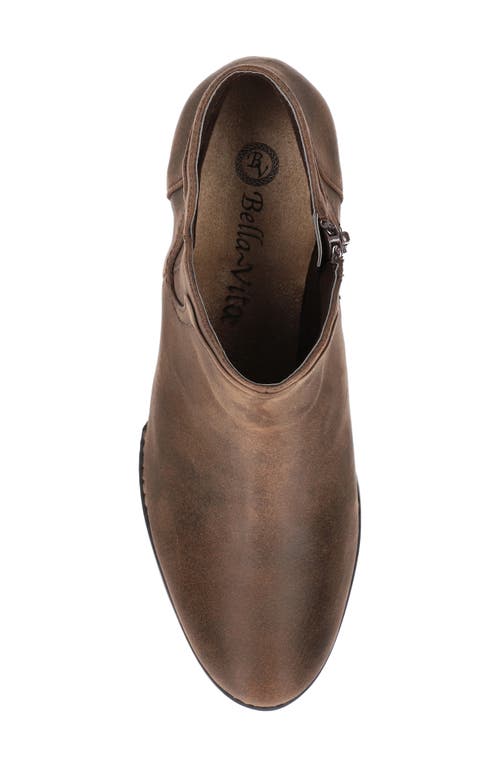 Bella Vita Trust Bootie In Brown