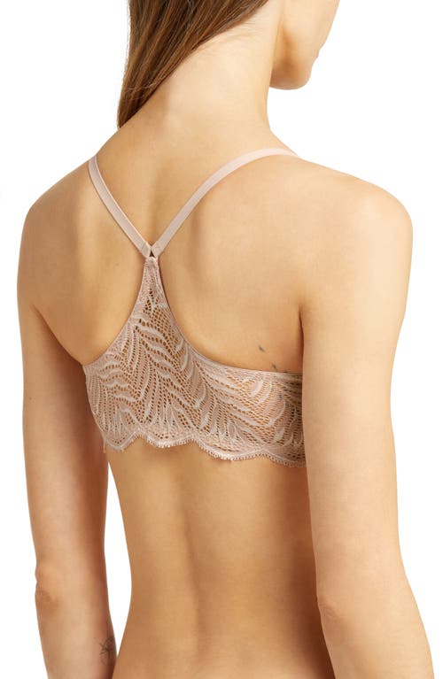 Shop Natori Underwire Front Close Contour Bra In Rose/white