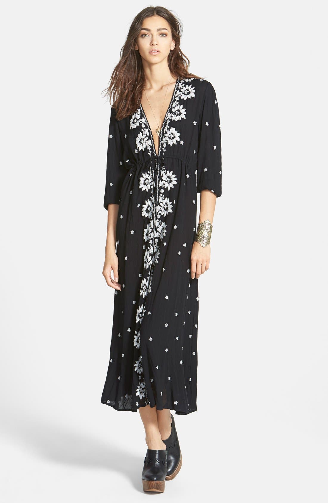 Free People Embroidered Gauze Dress Nordstrom