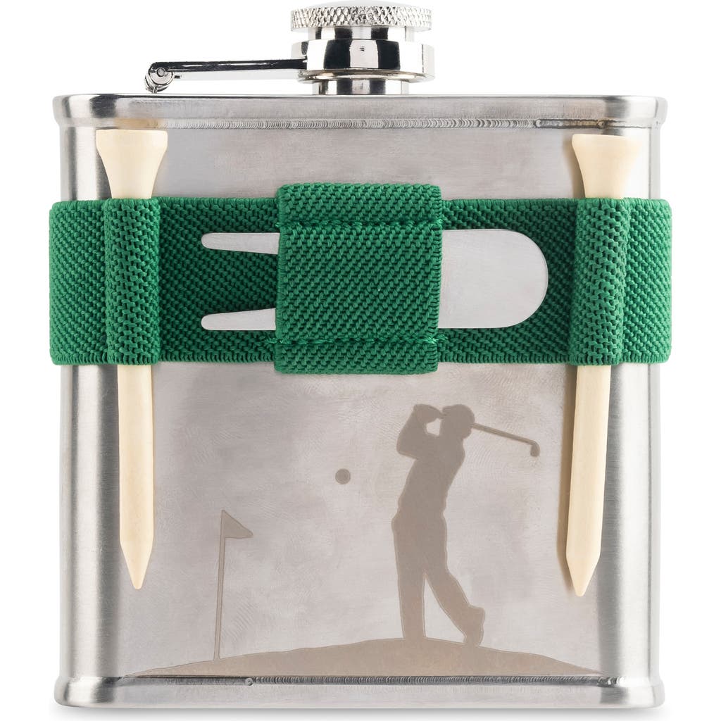 Kikkerland Design Golf Flask In Multi