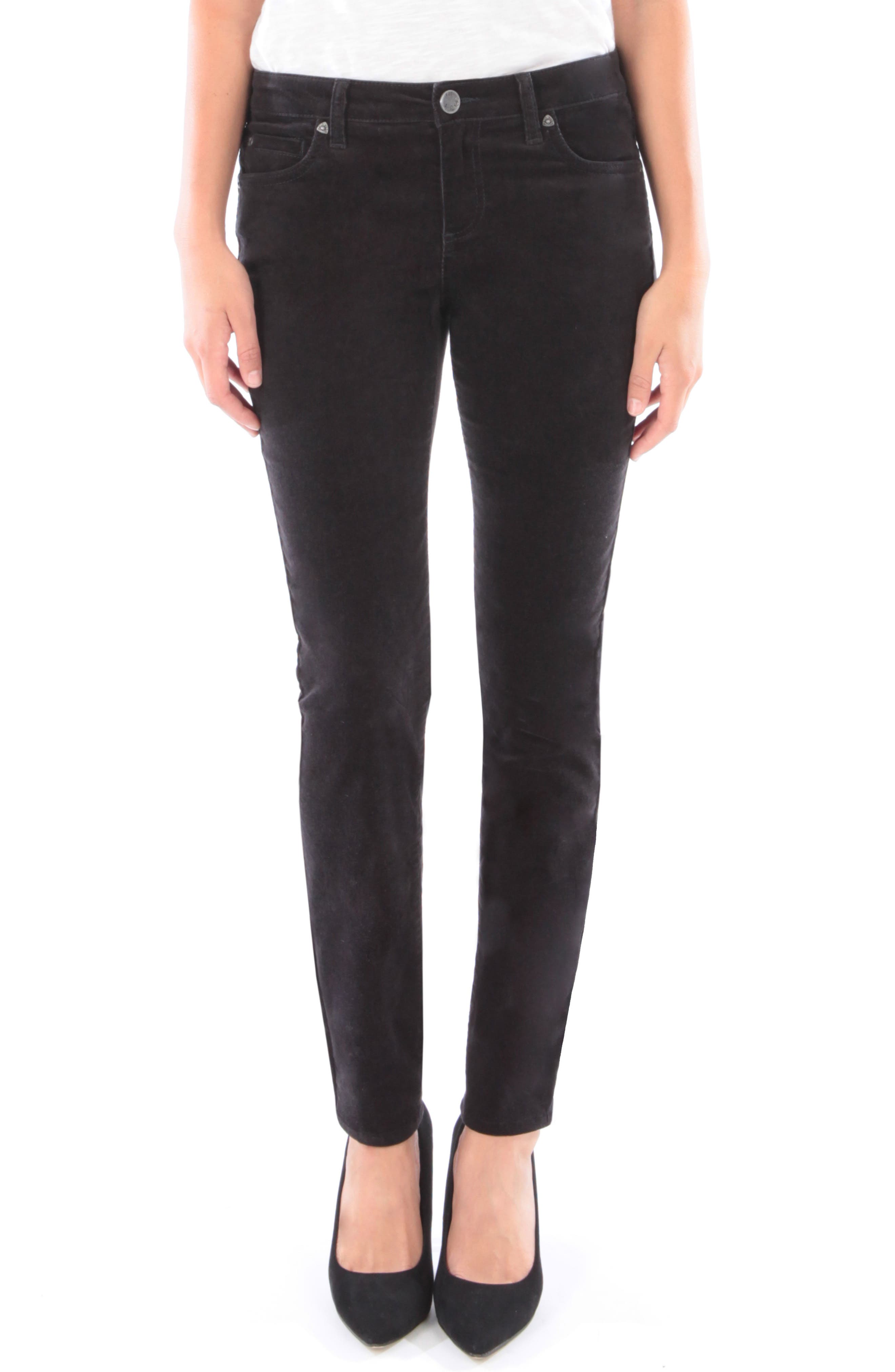 low rise black skinny pants