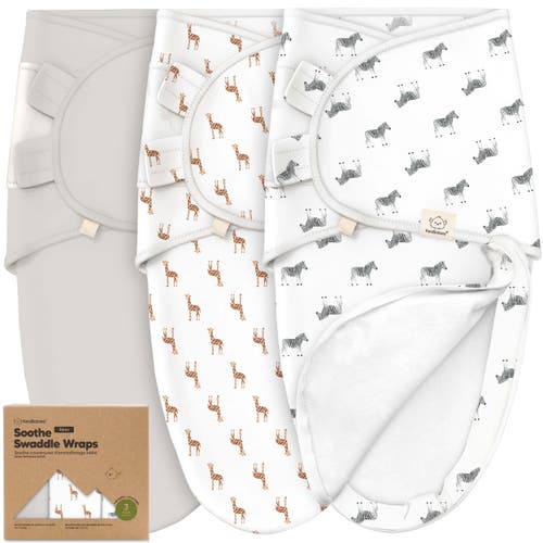 Keababies 3-pack Soothe Zippy Swaddle Wrap In The Wild
