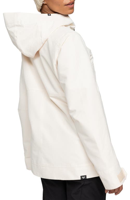 Roxy Shelter Technical Snow Jacket In Buttercream