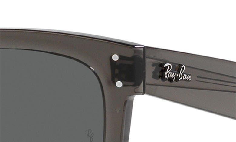 Ray Ban Wayfarer Reverse 50mm Square Sunglasses In Transparent Dark Grey