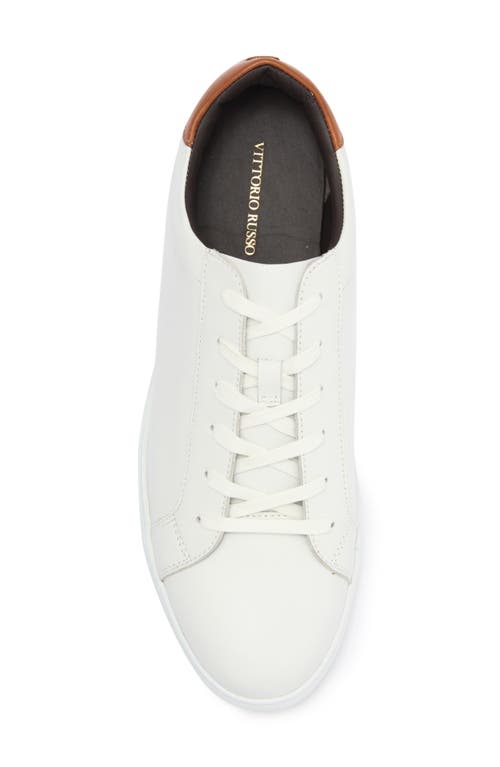 Vittorio Russo Adan Low Top Sneaker In Tumbled/valentina White/nut