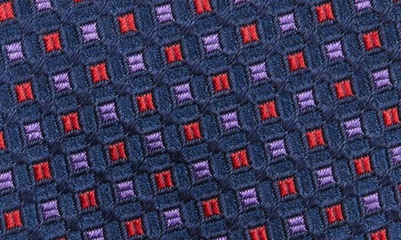 Shop Duchamp Medallion Print Silk Tie In Purple