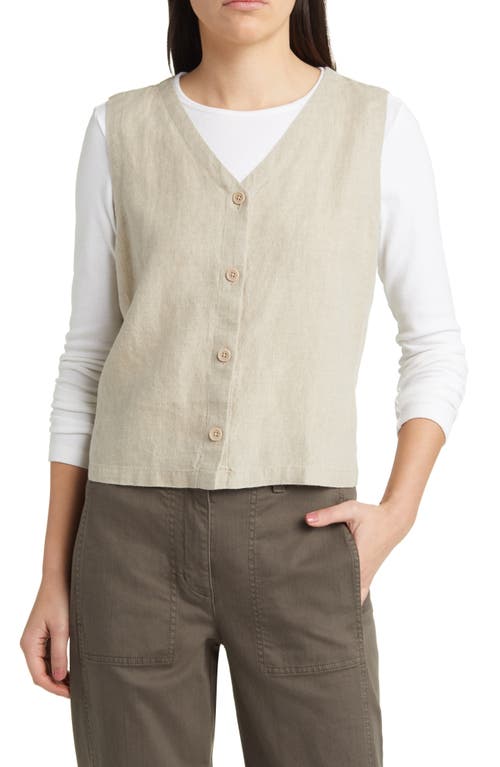 Eileen Fisher Organic Vest Undyed Natural at Nordstrom,