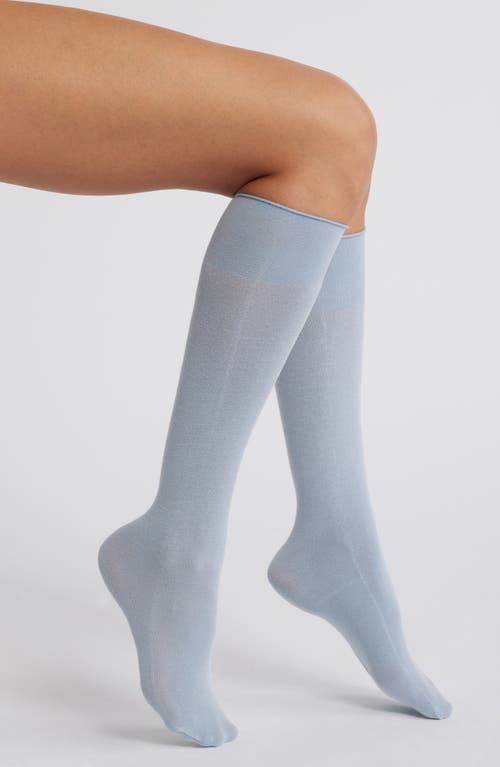 Oroblu Cheryl Knee High Socks In Blue