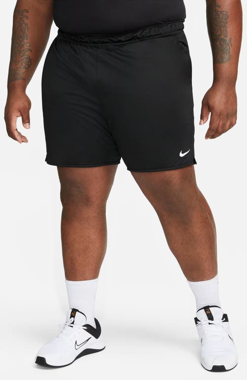 Shop Nike Dri-fit 7-inch Brief Lined Versatile Shorts In Black/iron Grey/white