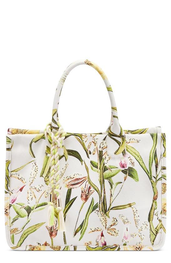 Vince Camuto Orla Canvas Tote In Botanical Palm
