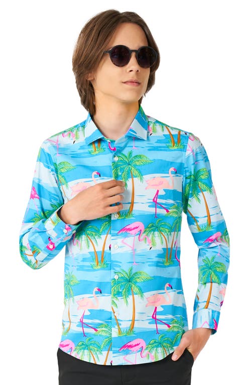 OppoSuits Kids' Flaminguy Dress Shirt Miscellaneous at Nordstrom