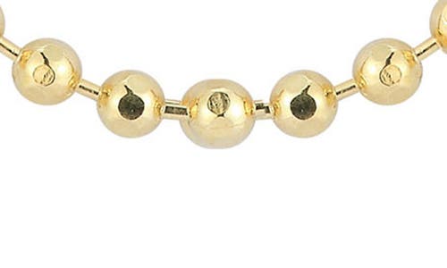 Glaze Jewelry 18k Gold Plated Sterling Silver Ball Chain Necklace In Gold
