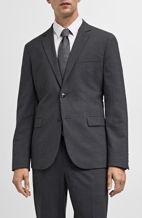 Shop Mango Superslim Fit Stretch Sport Coat In Medium Heather Grey