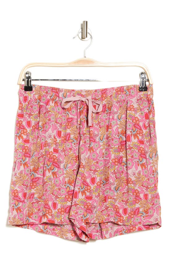 LUCKY BRAND LUCKY BRAND FLORAL PULL-ON SHORTS