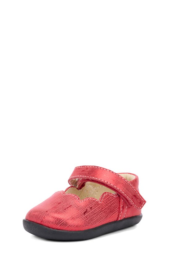 See Kai Run Susie Mary Jane In Red Metallic