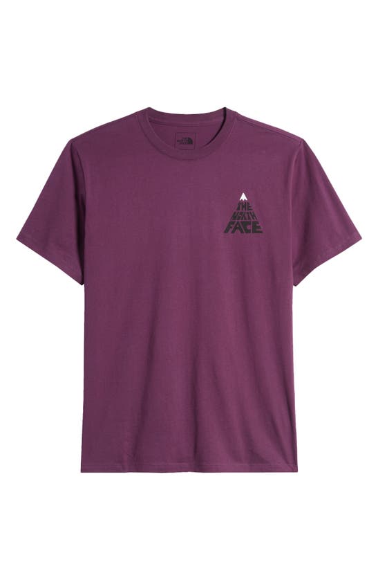 Shop The North Face Brand Proud Graphic T-shirt In Black Currant Purple