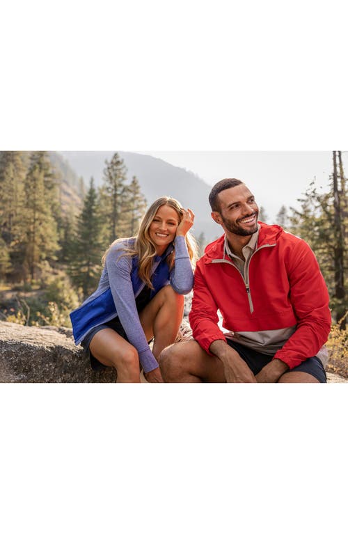 Shop Cutter & Buck Charter Water & Wind Resistant Packable Recycled Polyester Anorak In Red/polished