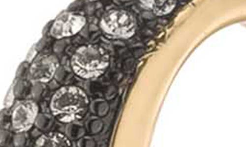 Demarson Alexia Single Crystal Earring In 12k Gold/hem/crystal Velvet