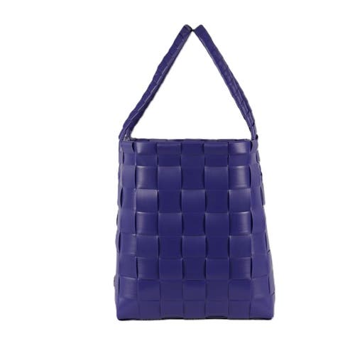 Shop Handed By Paris Recycled Plastic Tote Bag In Dark Violet