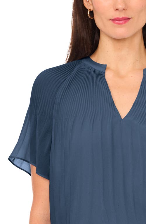 Shop Halogenr Halogen(r) Release Pleat Blouse In Swift Seas Blue