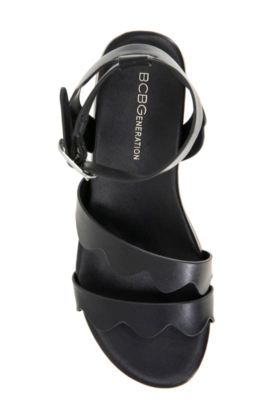 Shop Bcbgeneration Faye Strappy Platform Sandal In Black