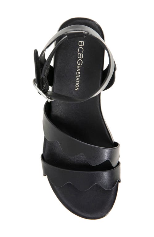 Bcbgeneration Faye Strappy Platform Sandal In Black