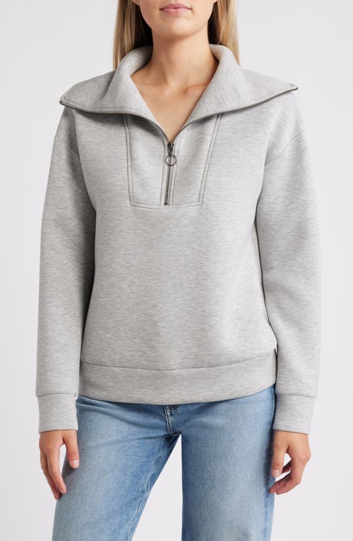 Shop Caslonr Caslon(r) Half Zip Sweatshirt In Grey Heather