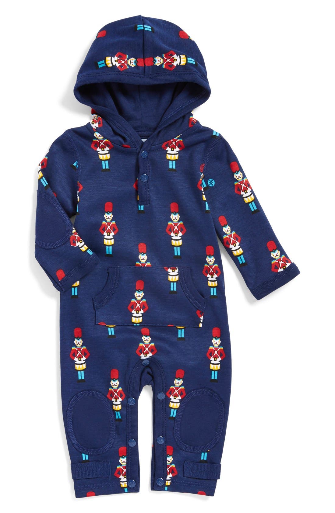 jaxxwear Hooded Cotton Romper (Baby Boys) Nordstrom